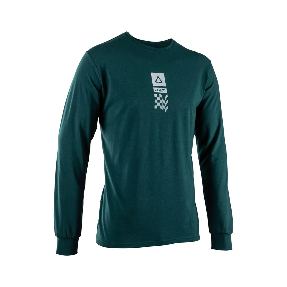 uPRISE Bikes Leatt Core Long Sleeve T-Shirt - Spruce Green | Price match, 365 day return s, 18-Month Warranty, Finance Available & Free UK Delivery