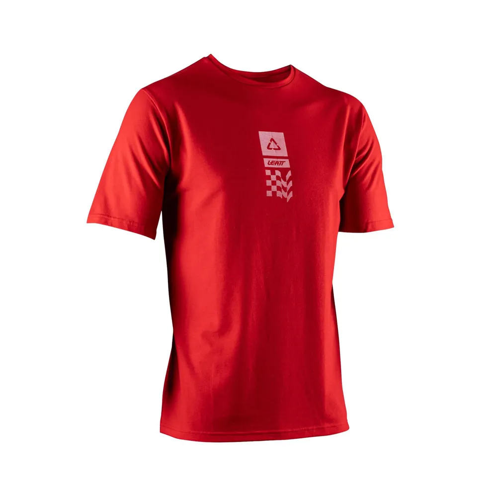 uPRISE Bikes Leatt Core Short Sleeve T-Shirt - Chilli Red | Price match, 365 day return s, 18-Month Warranty, Finance Available & Free UK Delivery