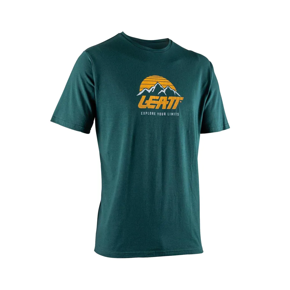 uPRISE Bikes Leatt Core Short Sleeve T-Shirt - Spruce Green | Price match, 365 day return s, 18-Month Warranty, Finance Available & Free UK Delivery