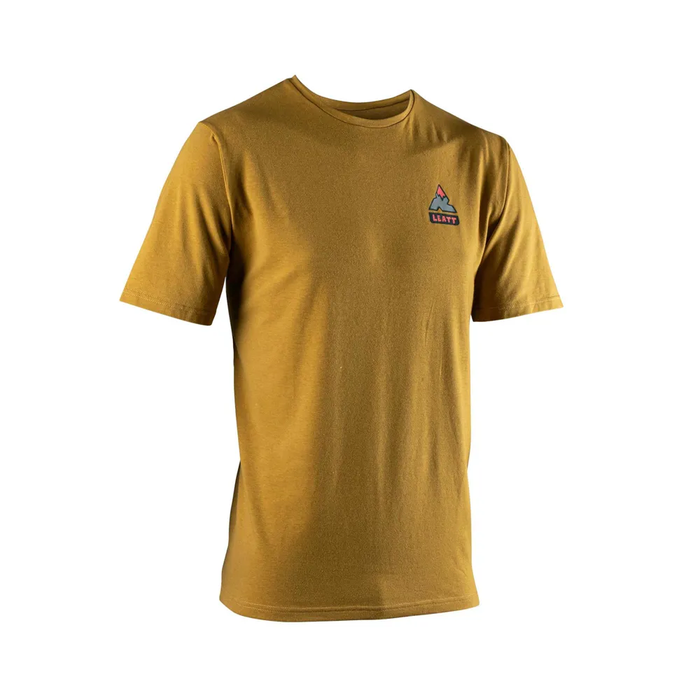 uPRISE Bikes Leatt Core Short Sleeve T-Shirt - Brass Brown | Price match, 365 day return s, 18-Month Warranty, Finance Available & Free UK Delivery
