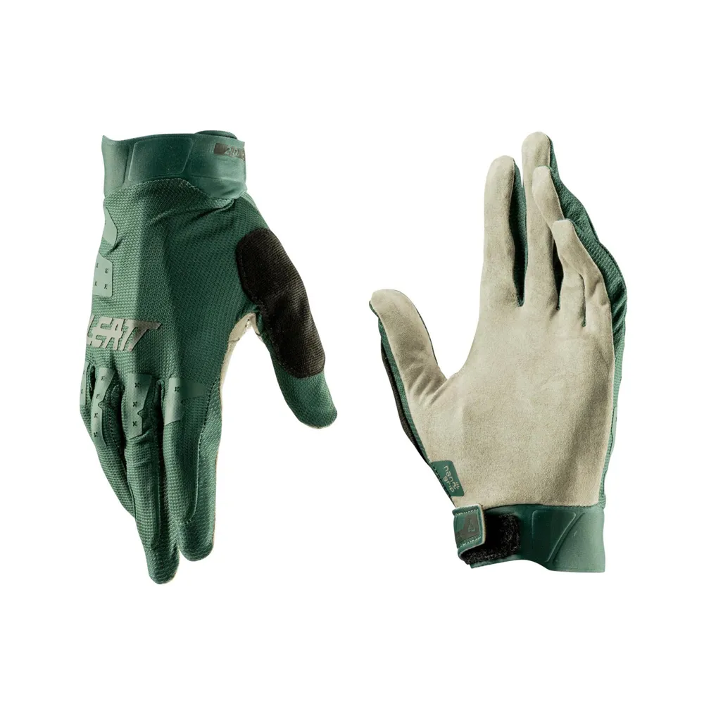 uPRISE Bikes Leatt X-Flow 2.0 Long Finger MTB Gloves - Spruce Green | Price match, 365 day return s, 18-Month Warranty, Finance Available & Free UK Delivery