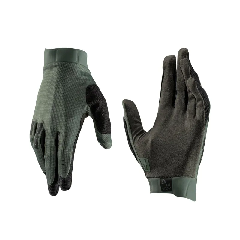 Leatt 1.0 GripR Long Finger Gloves - Mist Green