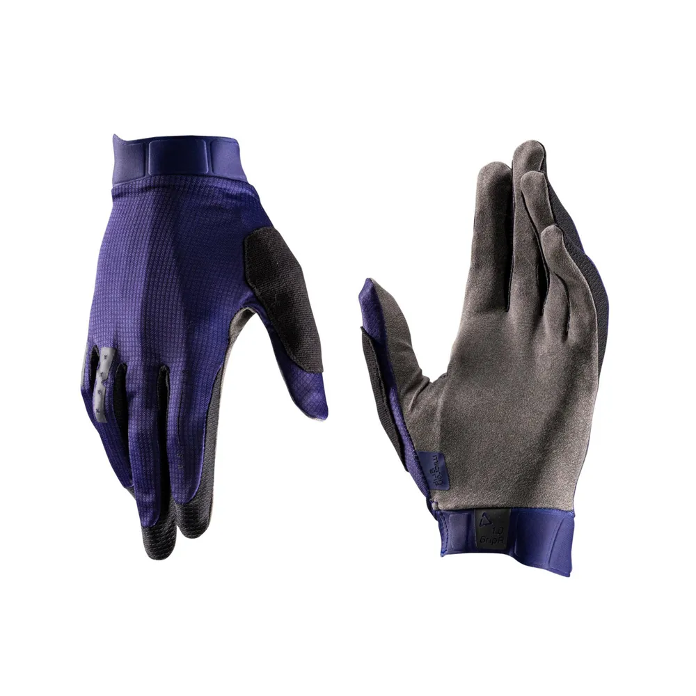 uPRISE Bikes Leatt 1.0 GripR Long Finger Gloves - Galaxy Blue | Price match, 365 day return s, 18-Month Warranty, Finance Available & Free UK Delivery