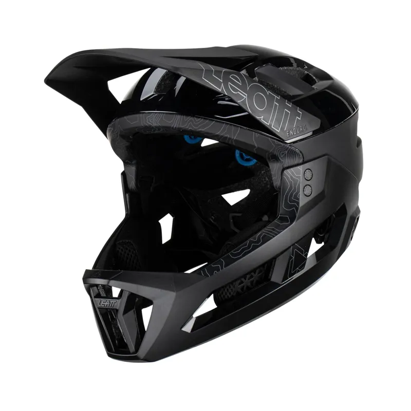 Leatt Enduro 3.0 MTB Full Face Helmet - Stealth Black/Grey-4
