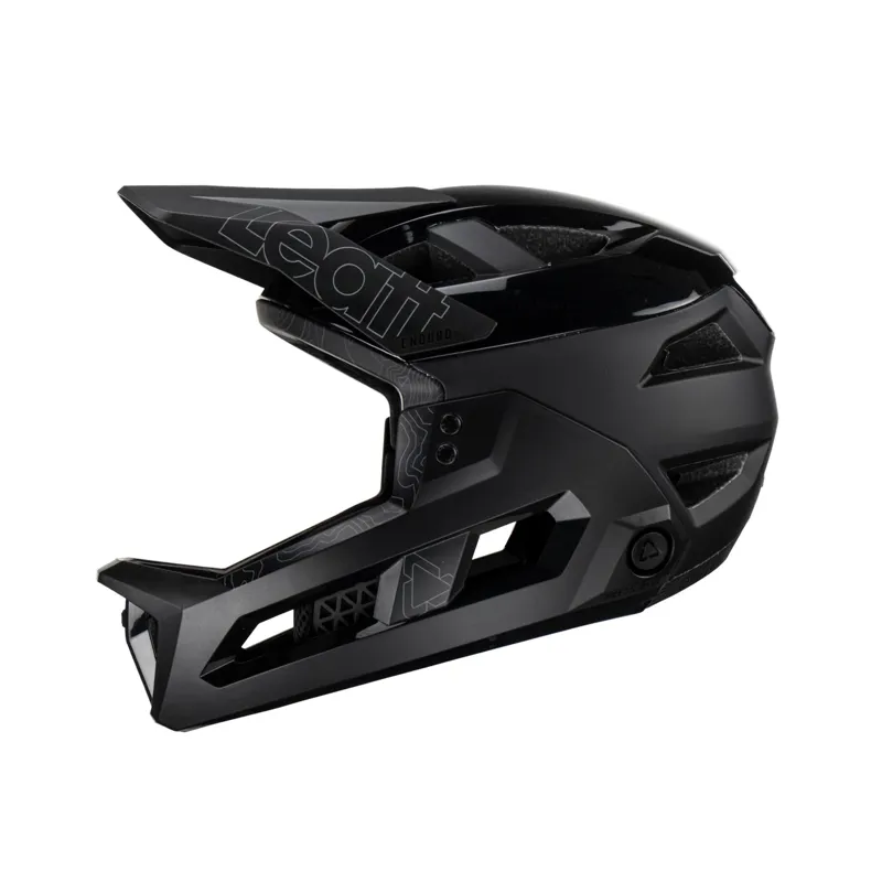 Leatt Enduro 3.0 MTB Full Face Helmet - Stealth Black/Grey-1