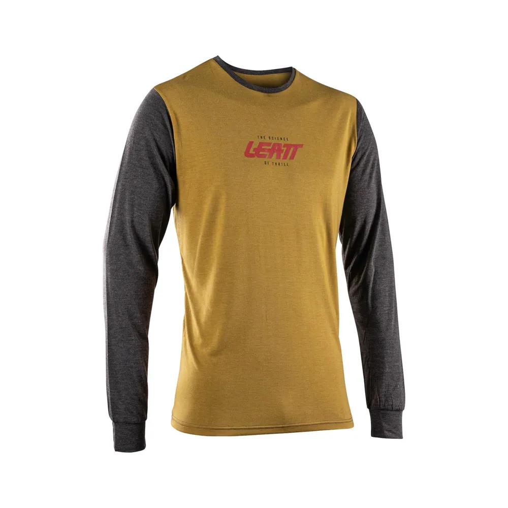 uPRISE Bikes Leatt Long Sleeve Technical T-Shirt - Brass Brown | Price match, 365 day return s, 18-Month Warranty, Finance Available & Free UK Delivery