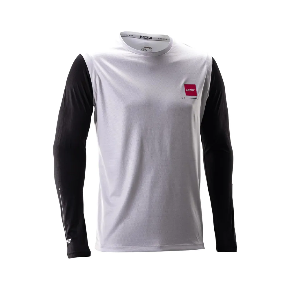 uPRISE Bikes Leatt Gravity 2.0 Long Sleeve MTB Jersey - White | Price match, 365 day return s, 18-Month Warranty, Finance Available & Free UK Delivery
