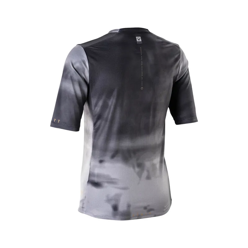 Leatt Gravity 3.0 Women's Short Sleeve MTB Jersey - Ghost Black-1