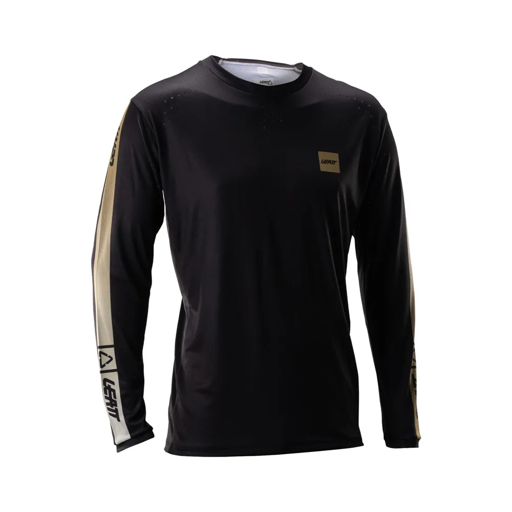 uPRISE Bikes Leatt Gravity 4.0 Long Sleeve MTB Jersey - Stripe Black | Price match, 365 day return s, 18-Month Warranty, Finance Available & Free UK Delivery