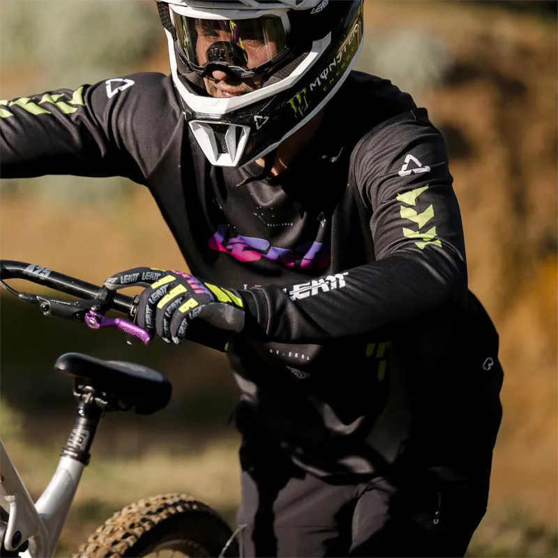 Leatt Gravity 4.0 Long Sleeve MTB Jersey - Race Black-2