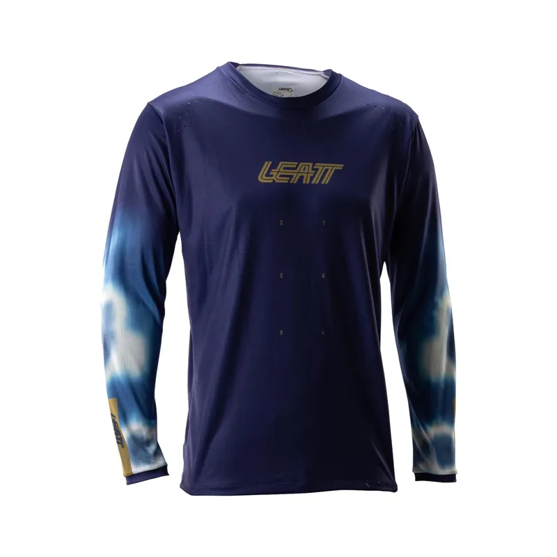 Leatt Gravity 4.0 Long Sleeve MTB Jersey - Galaxy Blue