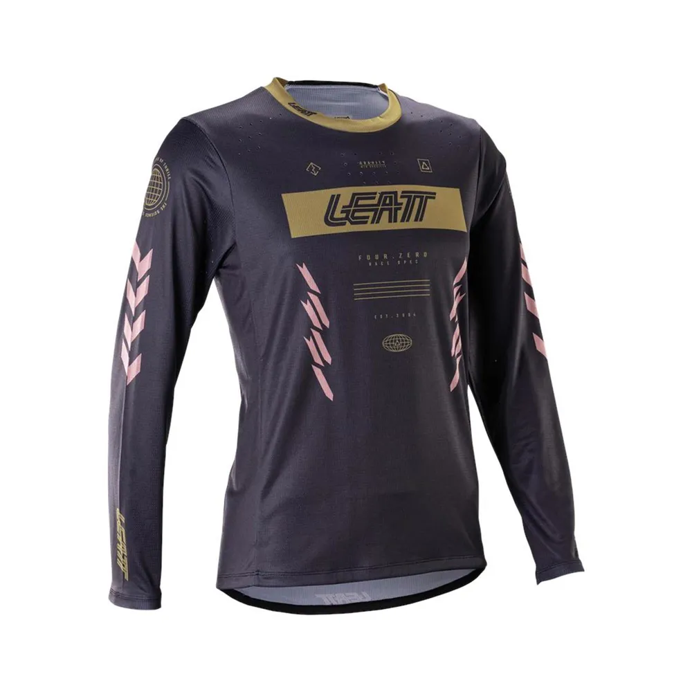 uPRISE Bikes Leatt Gravity 4.0 Women's Long Sleeve MTB Jersey - Race Black | Price match, 365 day return s, 18-Month Warranty, Finance Available & Free UK Delivery