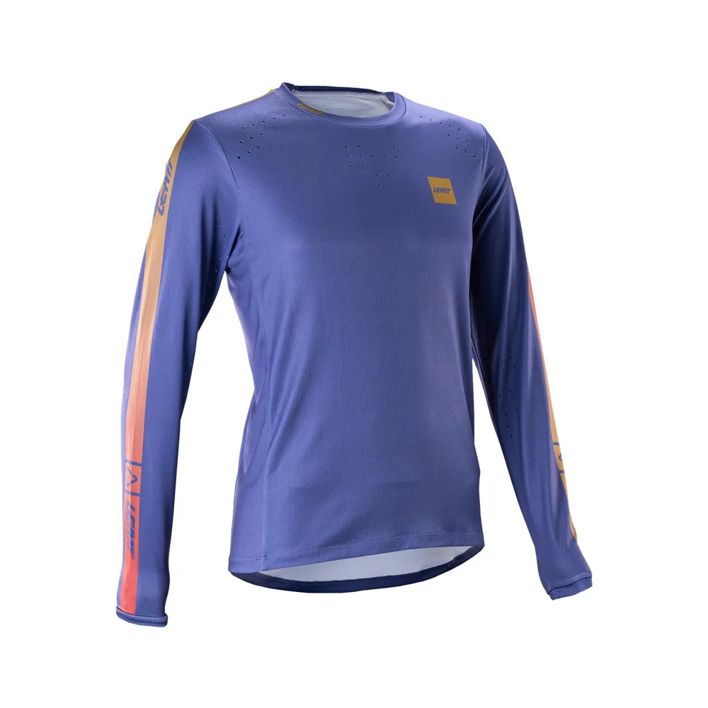 uPRISE Bikes Leatt Gravity 4.0 Women's Long Sleeve MTB Jersey - Cosmic Blue | Price match, 365 day return s, 18-Month Warranty, Finance Available & Free UK Delivery
