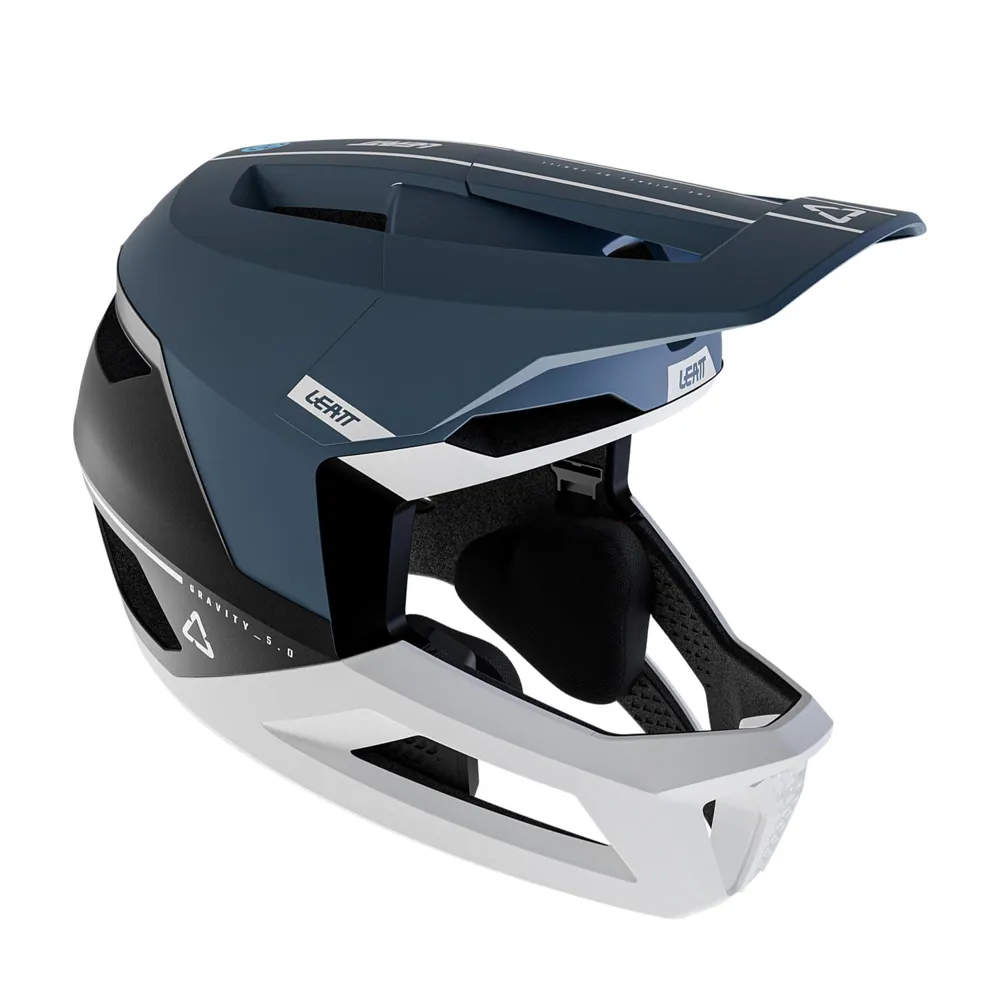 uPRISE Bikes Leatt Gravity 5.0 Full Face MTB Helmet - Blue | Price match, 365 day returns, 18-Month Warranty, Finance Available & Free UK Delivery