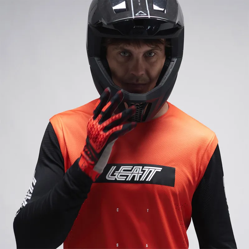 Leatt Gravity 8.0 Long Sleeve MTB Jersey - Race Red-5