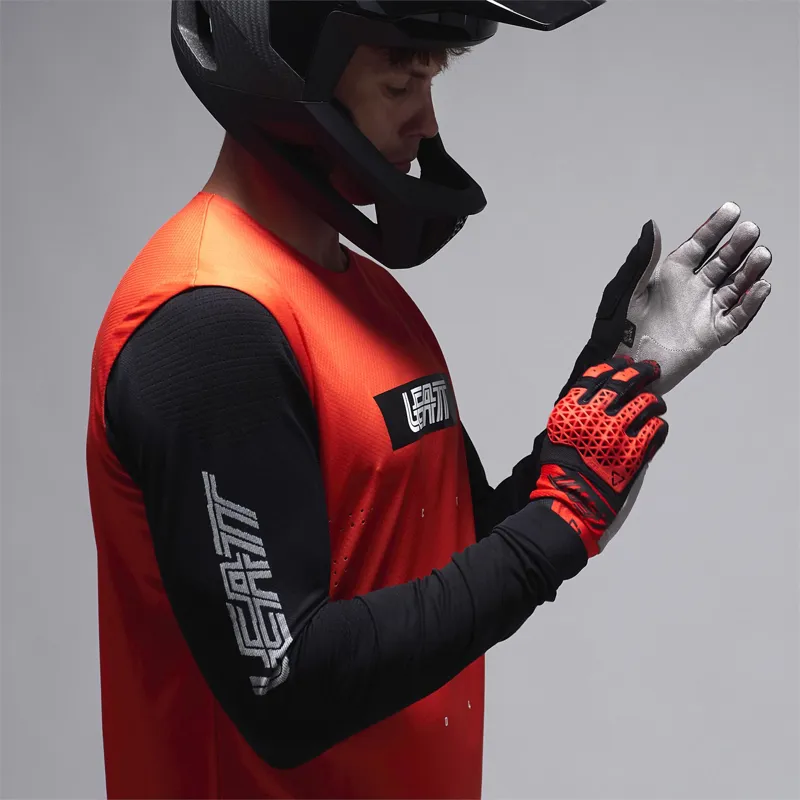 Leatt Gravity 8.0 Long Sleeve MTB Jersey - Race Red-6