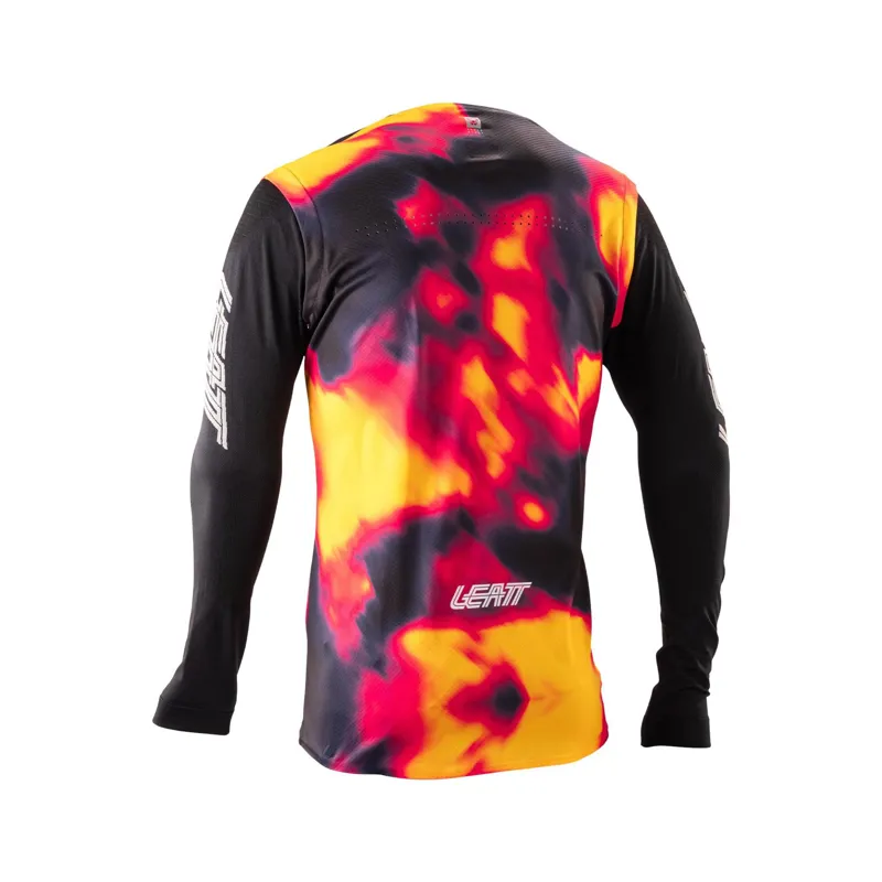 Leatt Gravity 8.0 Long Sleeve MTB Jersey - Heatmap Red-1