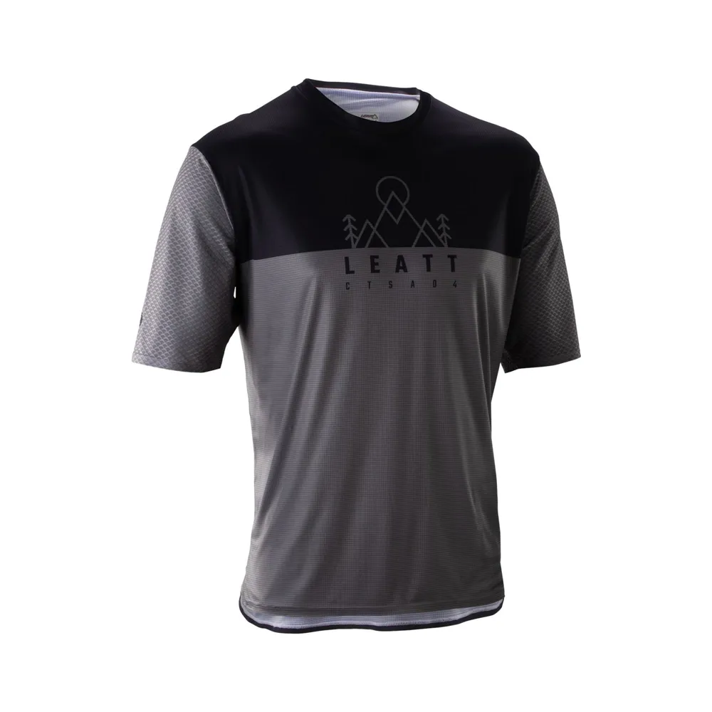 uPRISE Bikes Leatt Trail 3.0 Men's Short Sleeve Jersey - Ghost Black | Price match, 365 day return s, 18-Month Warranty, Finance Available & Free UK Delivery