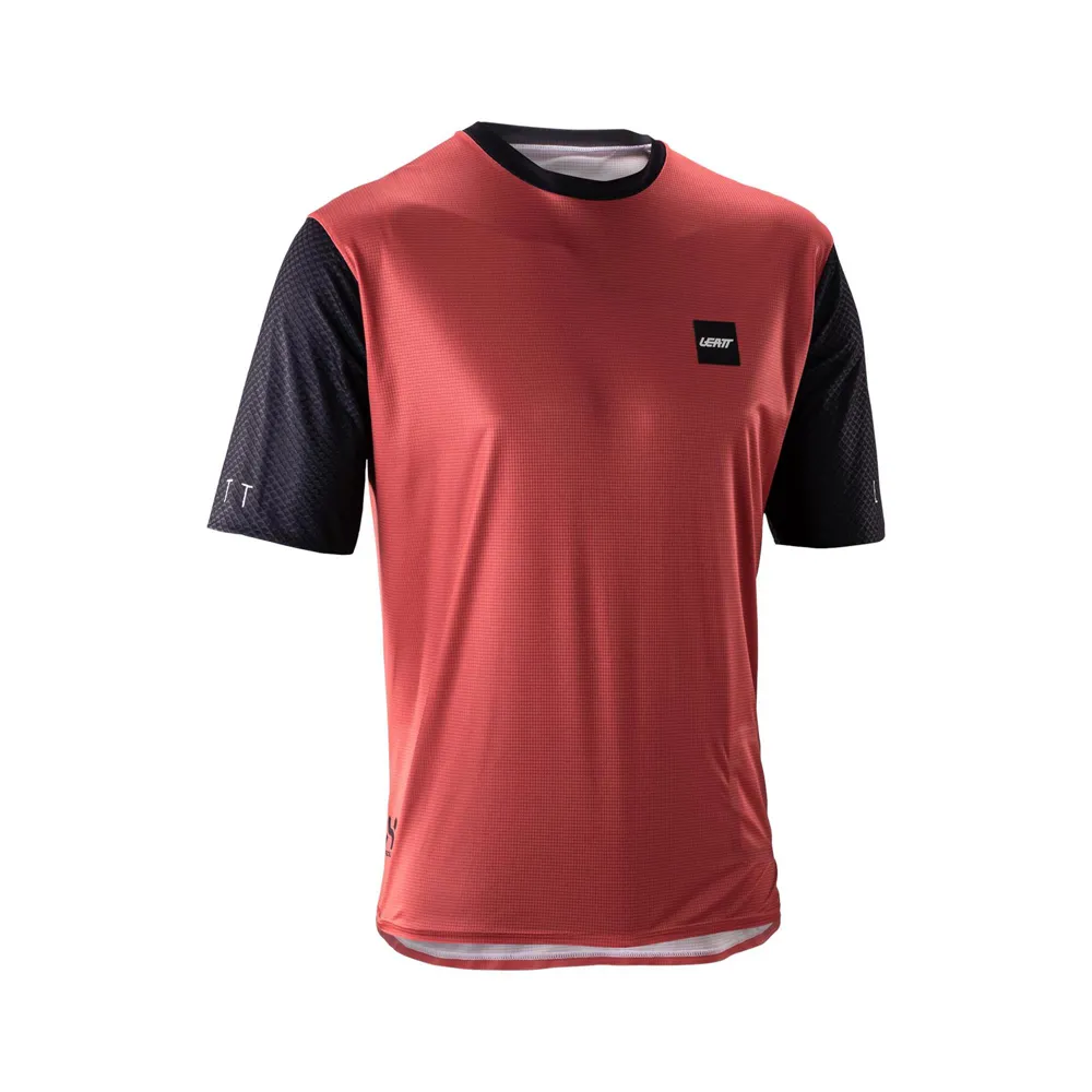 uPRISE Bikes Leatt Trail 3.0 Men's Short Sleeve Jersey - Dusty Red | Price match, 365 day return s, 18-Month Warranty, Finance Available & Free UK Delivery