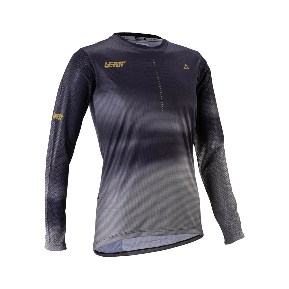 uPRISE Bikes Leatt Trail 3.0 Women's Long Sleeve MTB Jersey - Ghost Black | Price match, 365 day return s, 18-Month Warranty, Finance Available & Free UK Delivery