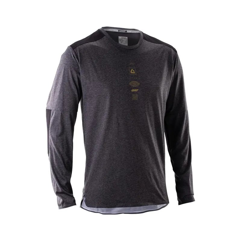 Leatt Trail 4.0 Men's Long Sleeve Jersey - Ghost Black