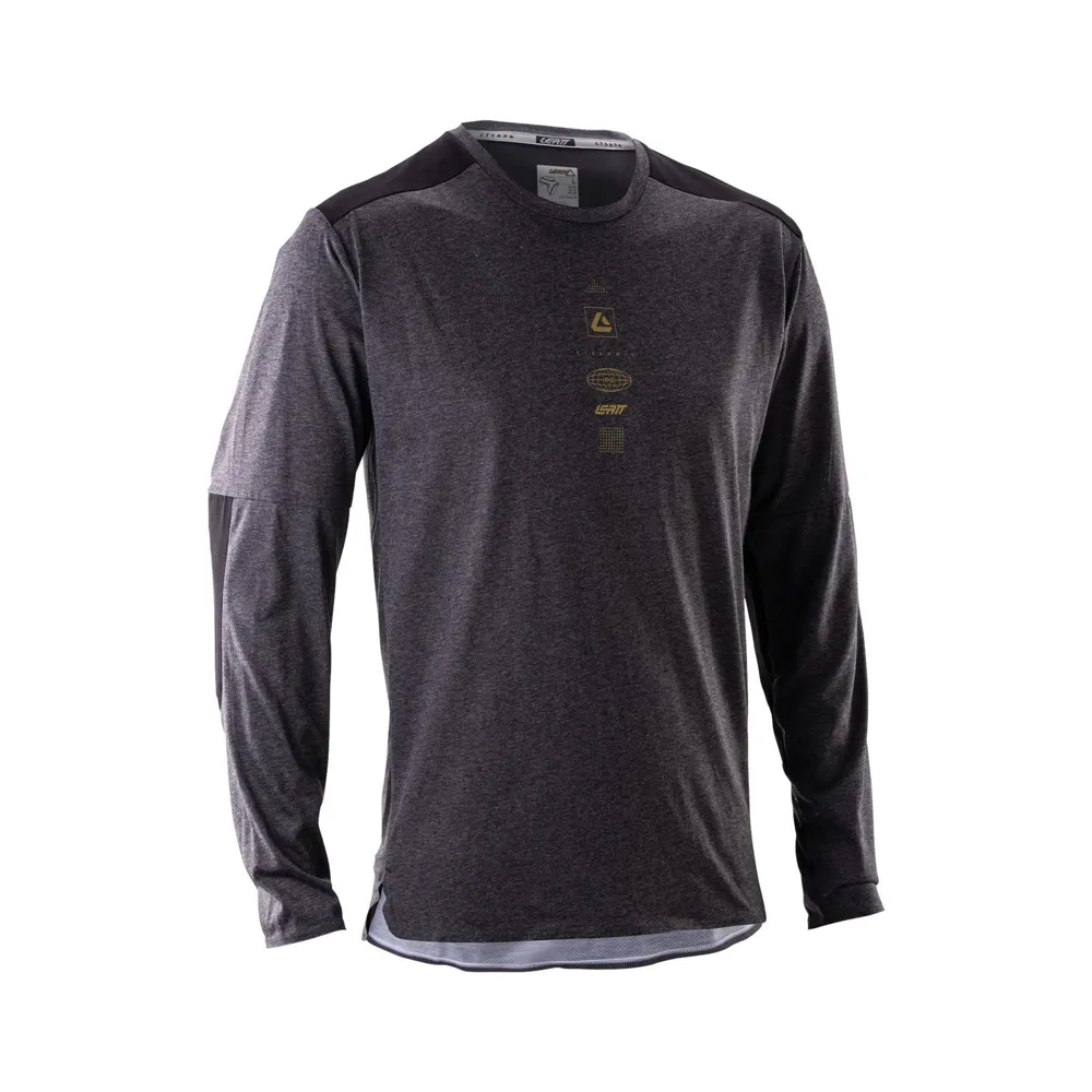uPRISE Bikes Leatt Trail 4.0 Men's Long Sleeve Jersey - Ghost Black | Price match, 365 day return s, 18-Month Warranty, Finance Available & Free UK Delivery