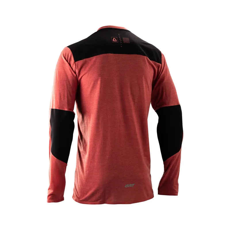Leatt Trail 4.0 Men's Long Sleeve Jersey - Dusty Red-1
