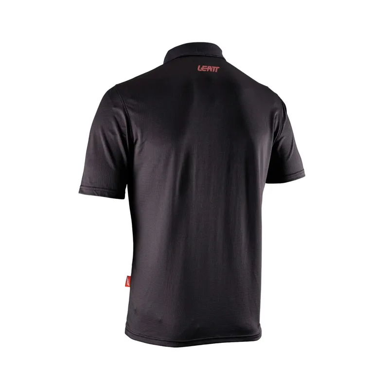 Leatt Team Short Sleeve Polo Shirt - Black-1
