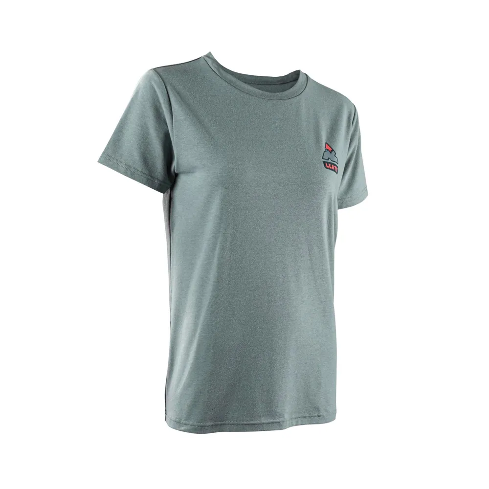 uPRISE Bikes Leatt Core Women's Short Sleeve T-Shirt - Mist Green | Price match, 365 day return s, 18-Month Warranty, Finance Available & Free UK Delivery