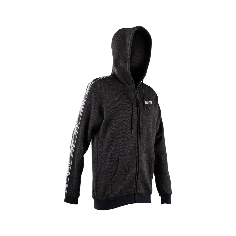 uPRISE Bikes Leatt Zip Up Tech Hoodie - Black | Price match, 365 day return s, 18-Month Warranty, Finance Available & Free UK Delivery