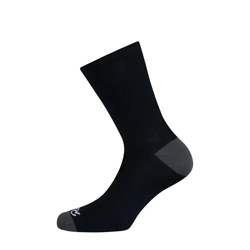 Rapha Logo Cycling Socks - Black/Dark Grey-1