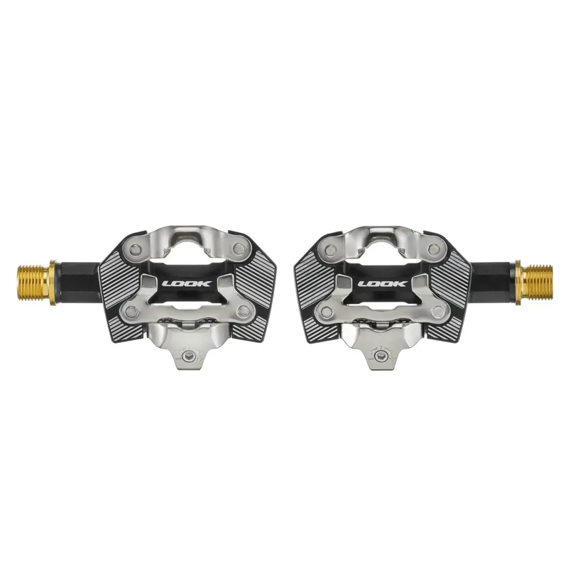 Look X-One-G Ti Clipless Gravel Pedals - Black-3