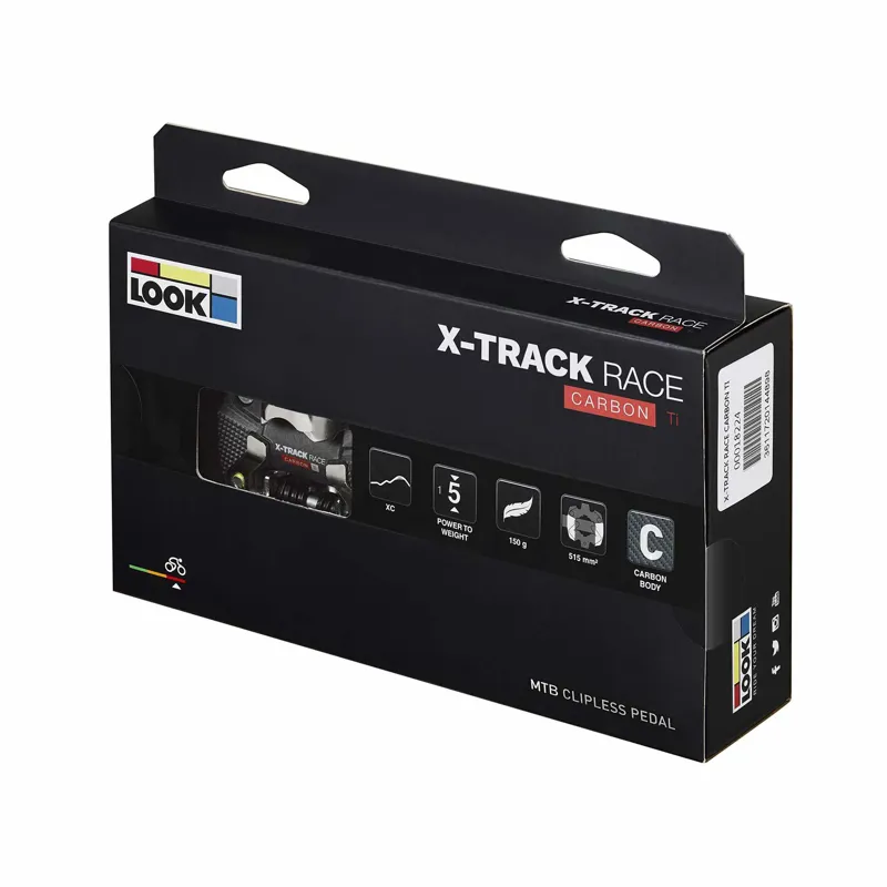 Look X-Track Race Carbon Ti Clipless MTB Pedals - Black-3