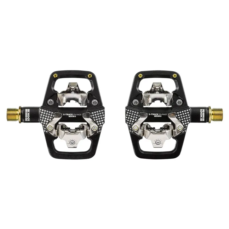 Look X-Track EN-RAGE Plus Ti Clipless MTB Pedals - Black/Gold