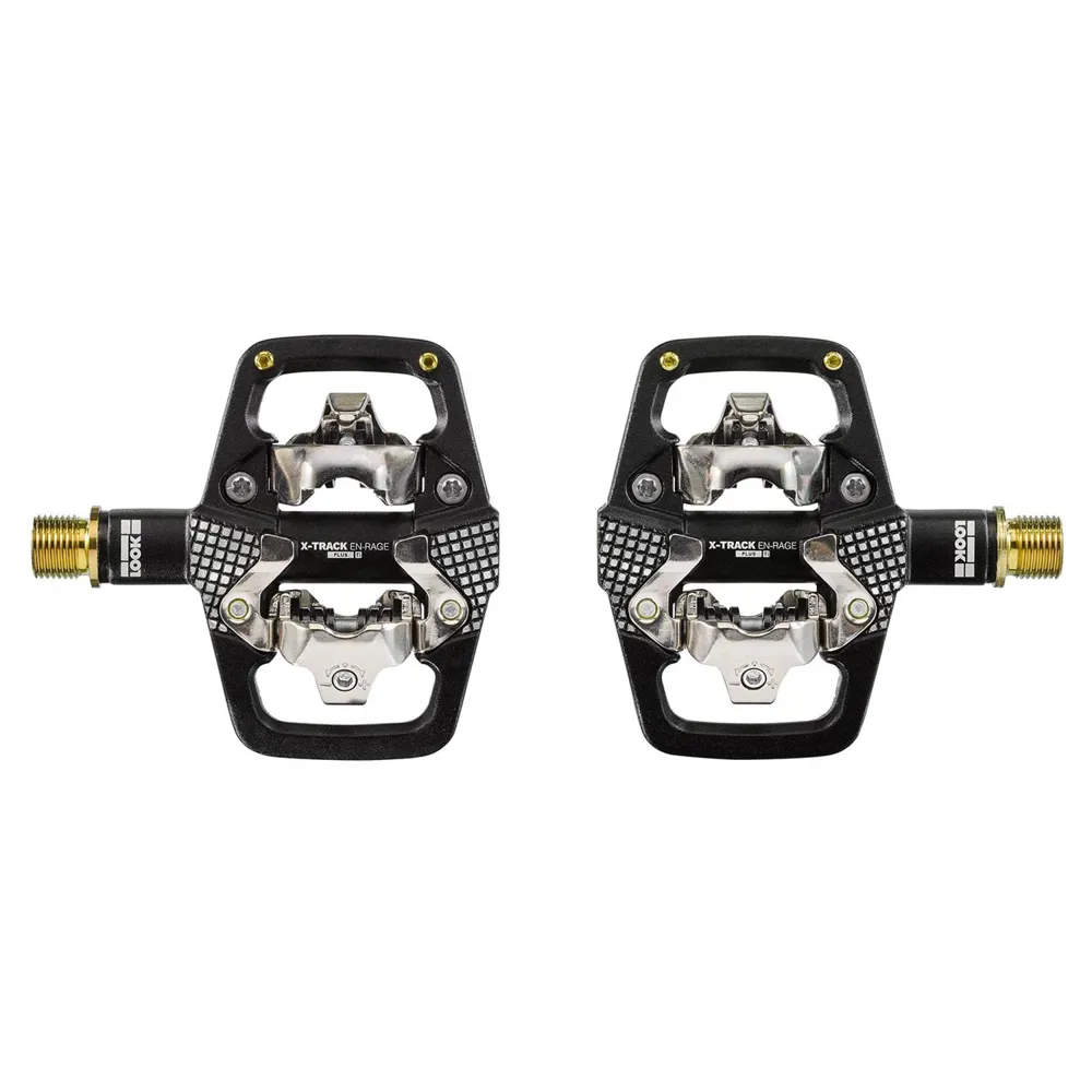 uPRISE Bikes Look X-Track EN-RAGE Plus Ti Clipless MTB Pedals - Black/Gold | Price match, 365 day returns, 18-Month Warranty, Finance Available & Free UK Delivery
