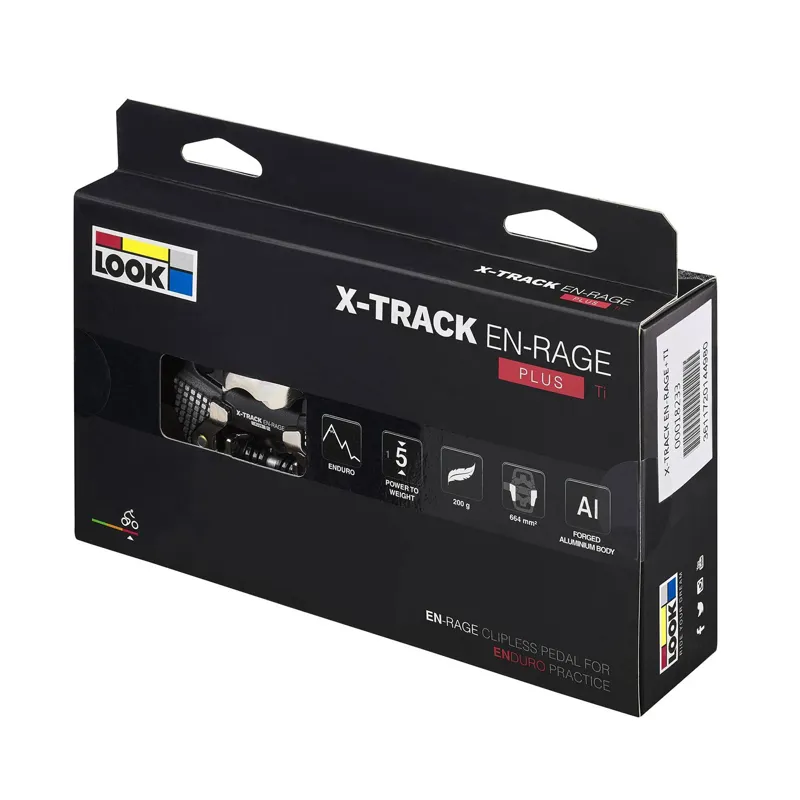 Look X-Track EN-RAGE Plus Ti Clipless MTB Pedals - Black/Gold-3