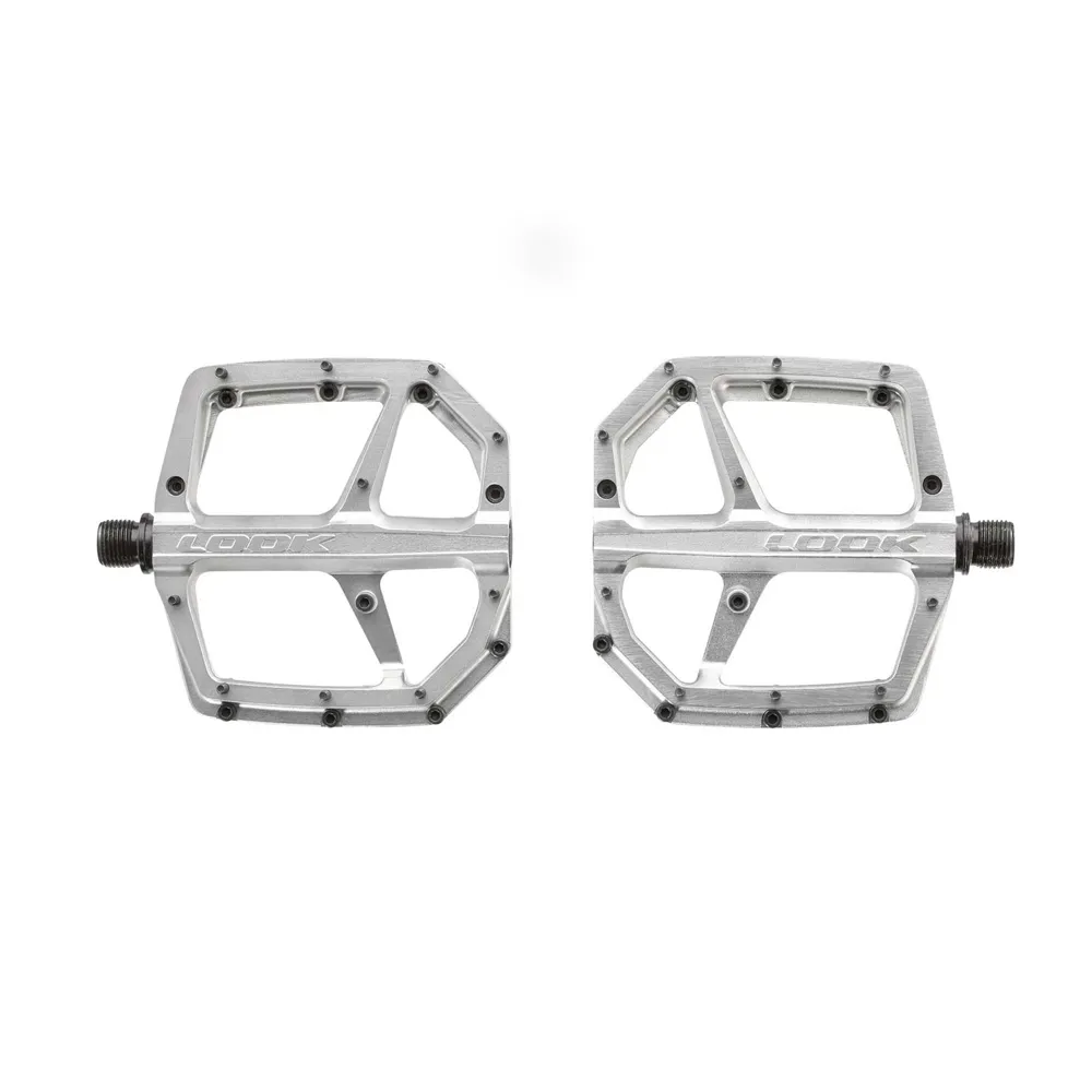 uPRISE Bikes Look Trail Roc+ Flat MTB Pedals - Silver | Price match, 365 day returns, 18-Month Warranty, Finance Available & Free UK Delivery