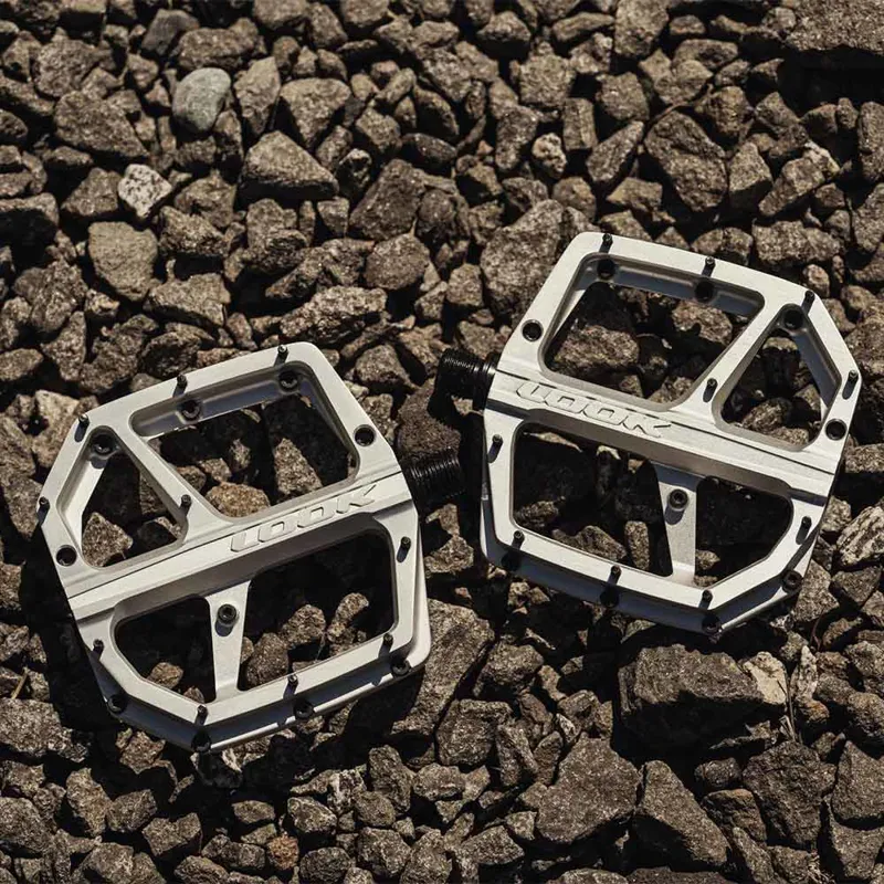 Look Trail Roc+ Flat MTB Pedals - Silver-4