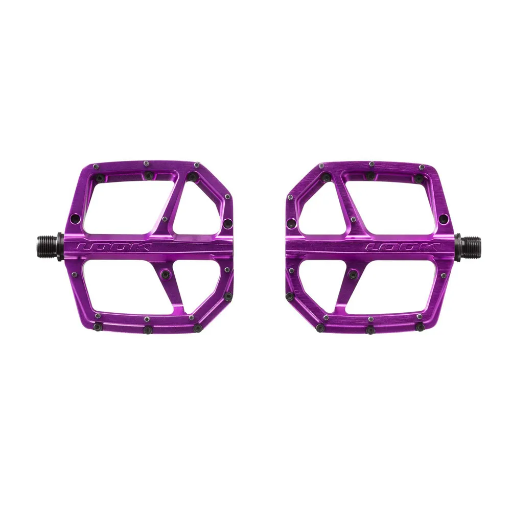 uPRISE Bikes Look Trail Roc+ Flat MTB Pedals - Purple | Price match, 365 day returns, 18-Month Warranty, Finance Available & Free UK Delivery
