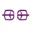Look Trail Roc+ Flat MTB Pedals - Purple
