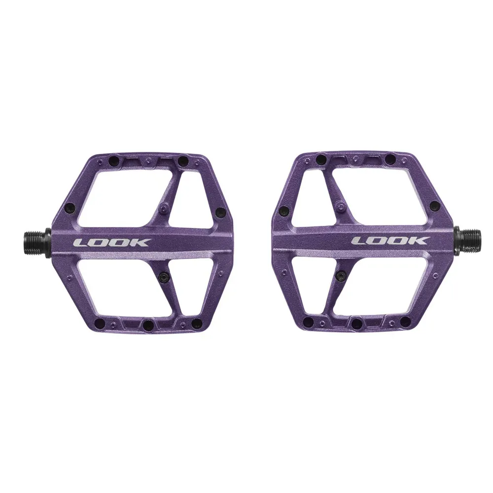 uPRISE Bikes Look Trail Roc Flat MTB Pedals - Purple | Price match, 365 day returns, 18-Month Warranty, Finance Available & Free UK Delivery