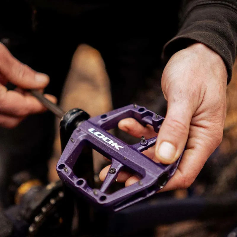 Look Trail Roc Flat MTB Pedals - Purple-4