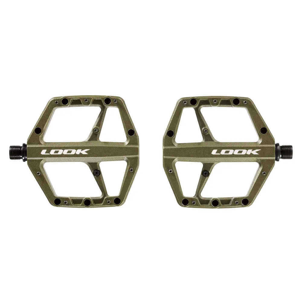 uPRISE Bikes Look Trail Roc Flat MTB Pedals - Green | Price match, 365 day returns, 18-Month Warranty, Finance Available & Free UK Delivery