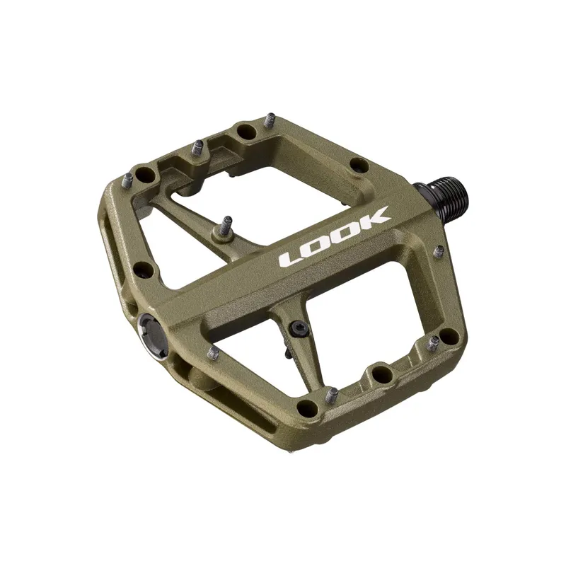 Look Trail Roc Flat MTB Pedals - Green-1