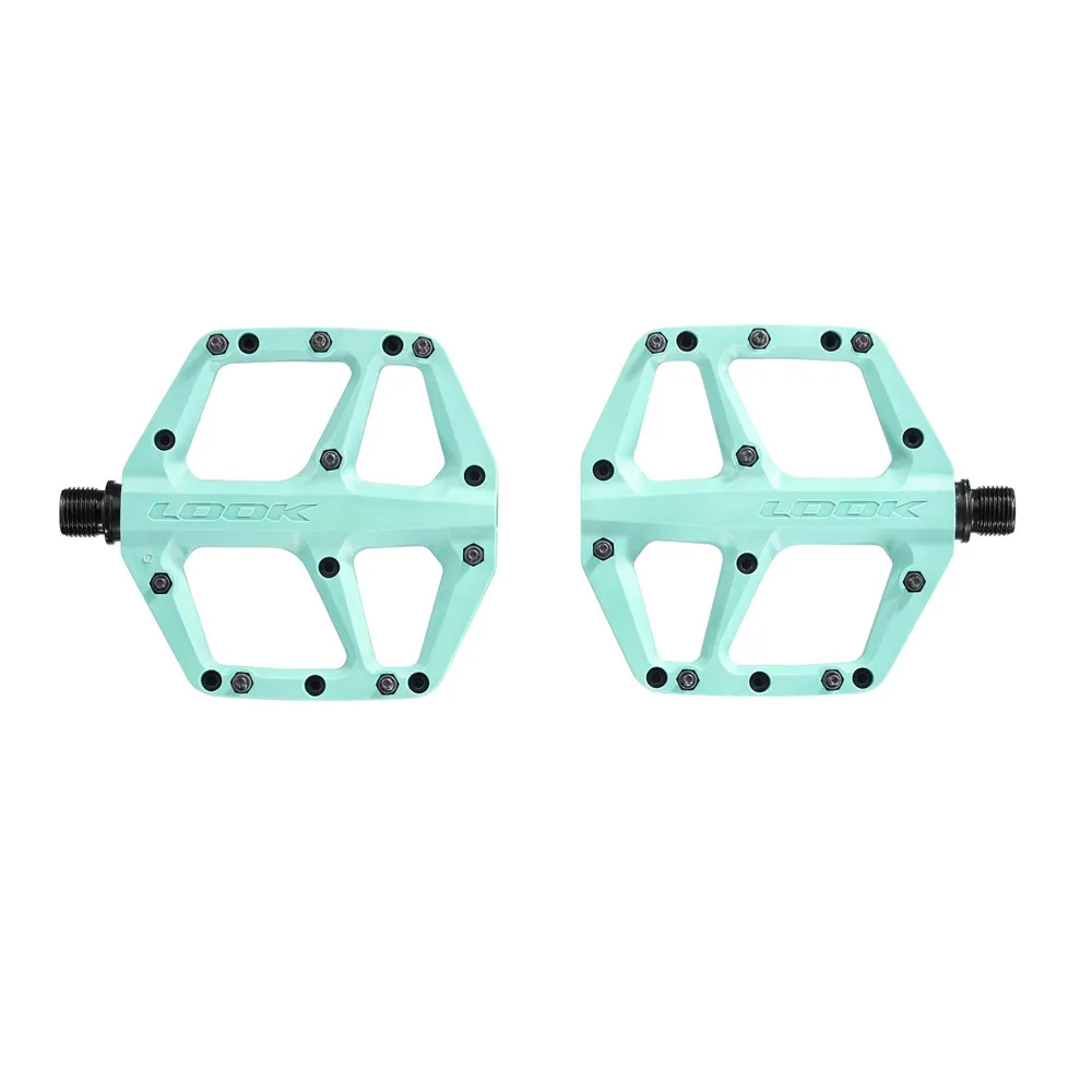 uPRISE Bikes Look Trail Fusion Flat MTB Pedals - Celeste | Price match, 365 day returns, 18-Month Warranty, Finance Available & Free UK Delivery