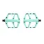 Look Trail Fusion Flat MTB Pedals - Celeste