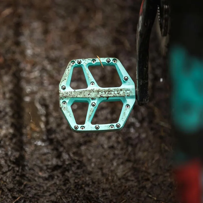 Look Trail Fusion Flat MTB Pedals - Celeste-3