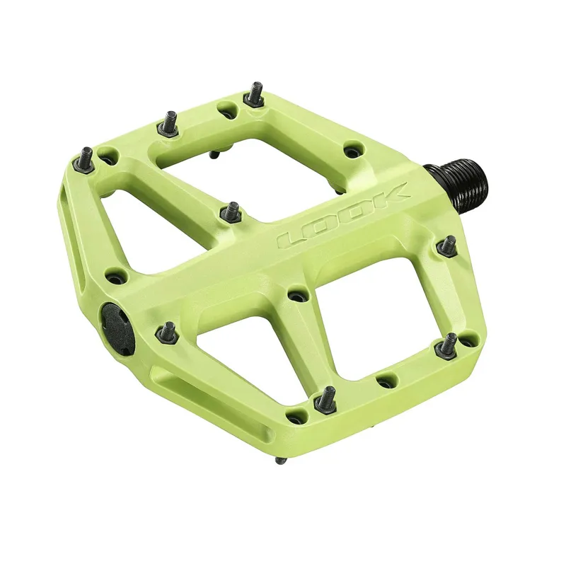 Look Trail Fusion Flat MTB Pedals - Lime-1