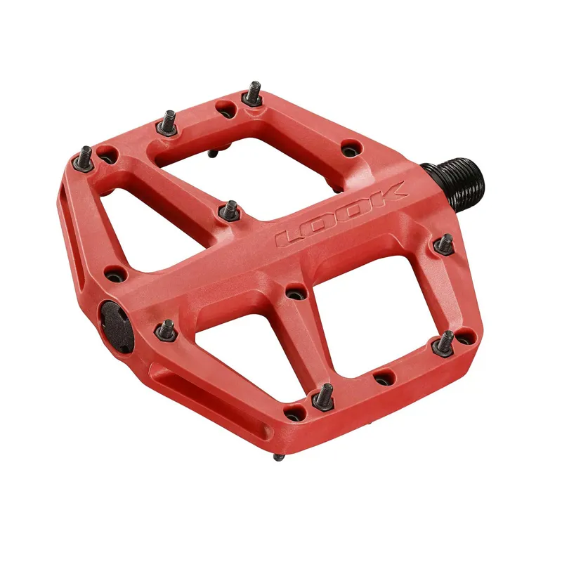 Look Trail Fusion Flat MTB Pedals - Red-1