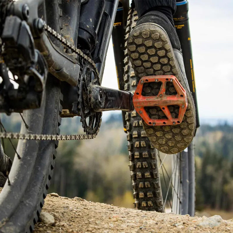 Look Trail Fusion Flat MTB Pedals - Red-3